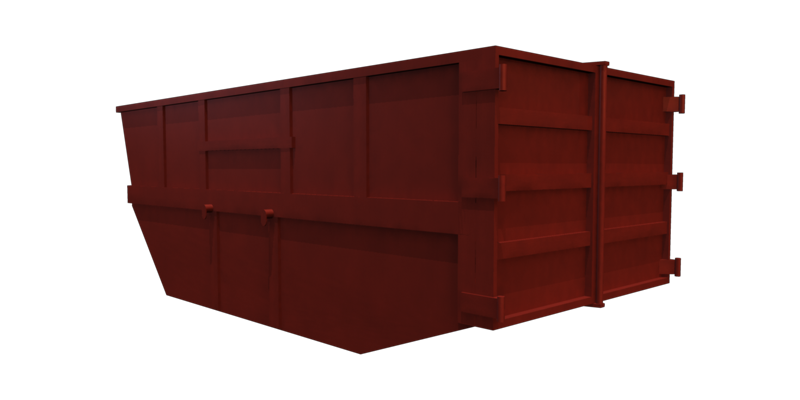 Metal skip container - large volume
