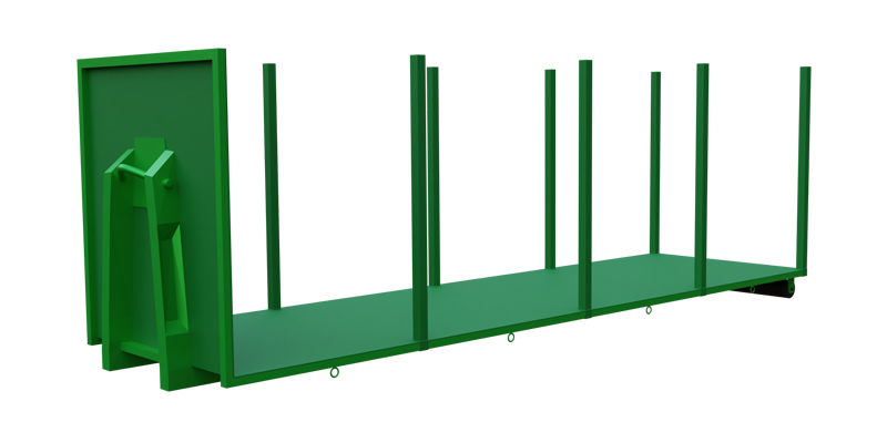 Platform for Abroll containers